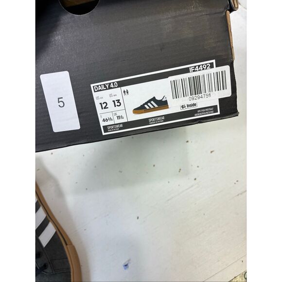 Adidas NWT Daily 4.0 Sneakers in Black Size  12 Men 13 Woman - Picture 5 of 5